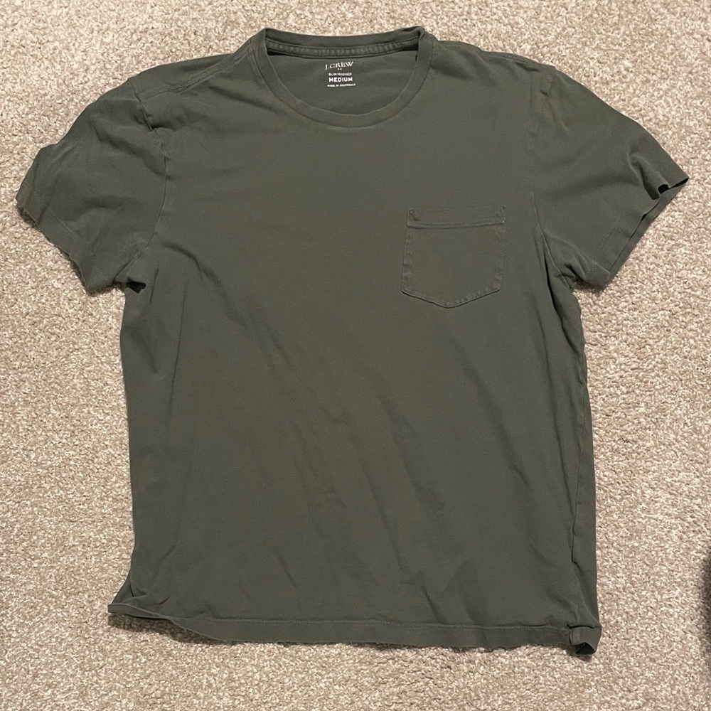 J. Crew Olive Short Sleeve Tee
